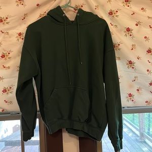dark green pacific and co hoodie
